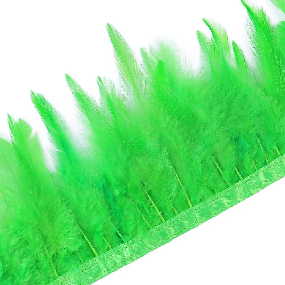 Rooster Feathers Trim Fringe Chicken Feather Strip