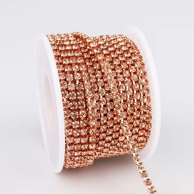The Stardust Sparkle Chain – Deluxe Crystal Rhinestone Cup Chain Trim