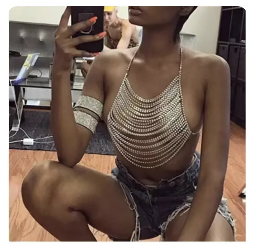 Crystal Chest & Bra Body Chain