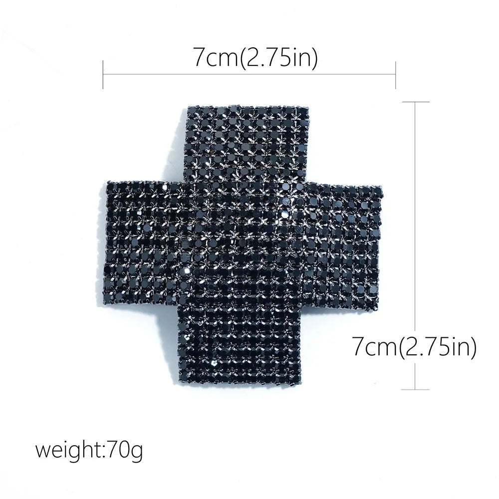 Sparkly Rhinestone Starburst Reusable Nipple Pasties Self-Adhesive Breast Covers