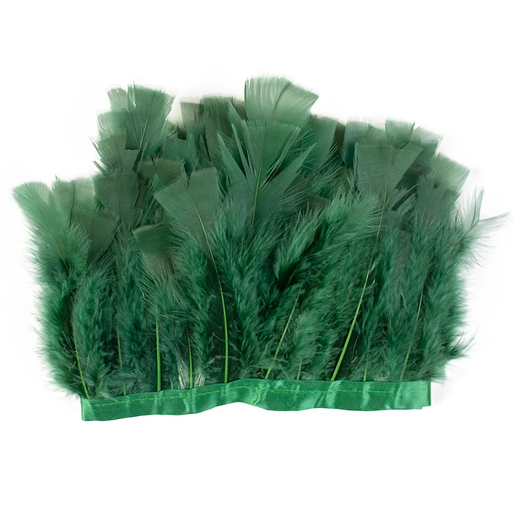 Professional Turkey Feather Fringe Trim 10-15cm