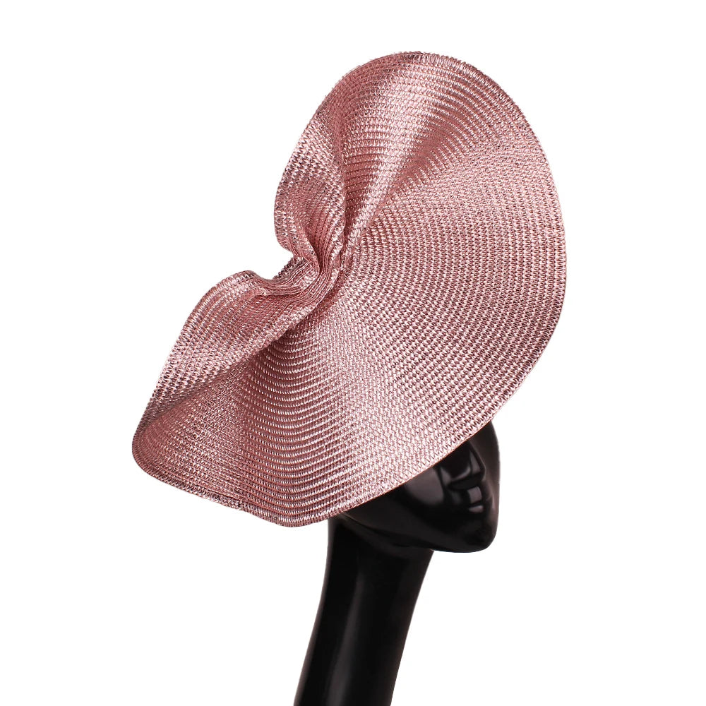 Glitter Metallic Sinamay Floral Fascinator Kentucky Derby Tea Party Pillbox Hat