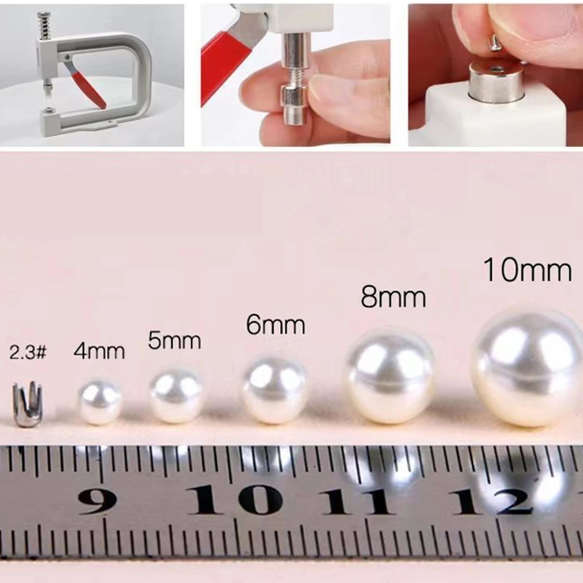 Professional Pearl & Rhinestone Hand-Press Setting Tool Kit
