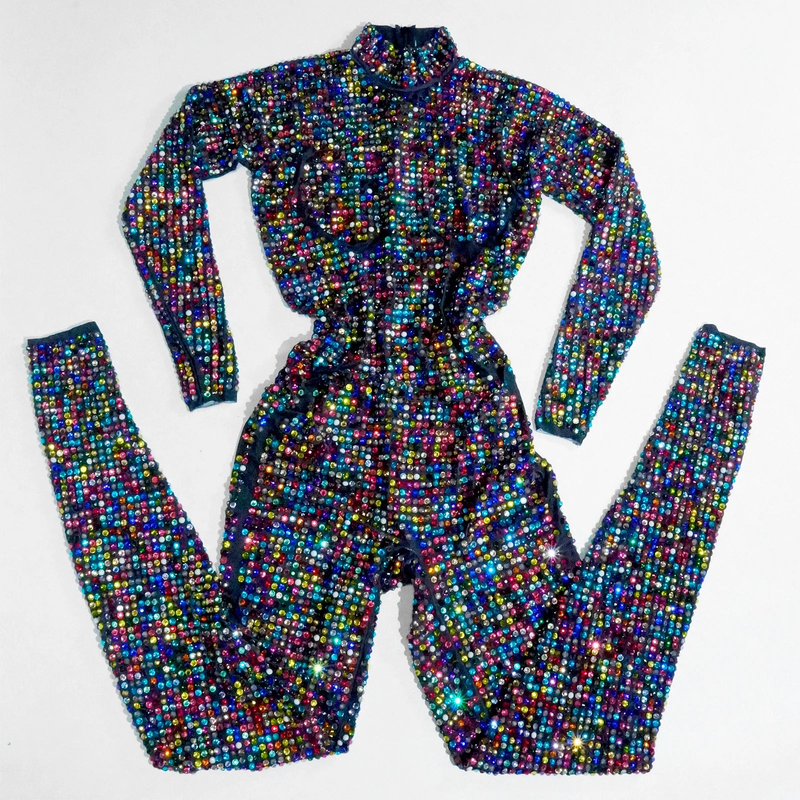 Sparkly Rhinestone Luxury Jumpsuit & Stage Performance Costume