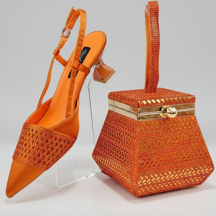 Showgirl Glitter Shoes and Bag Set