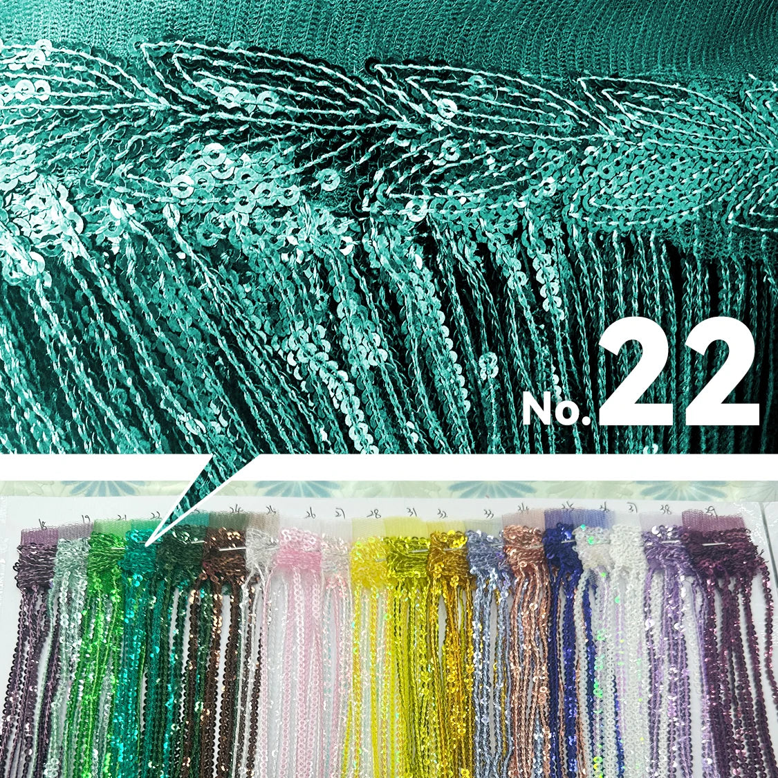 Premium Sequin Fringe Trim (20CM)