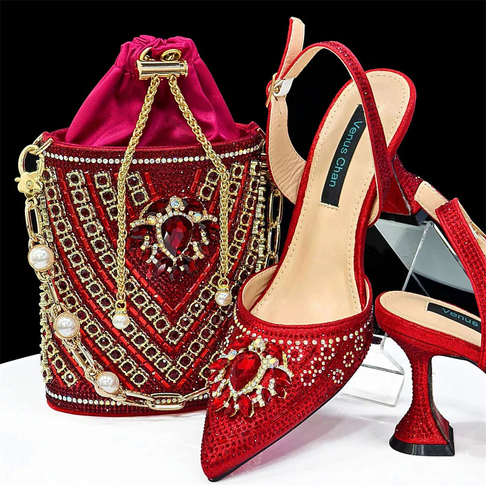 Italian Shoes and Bags Matching Set for Women INS New