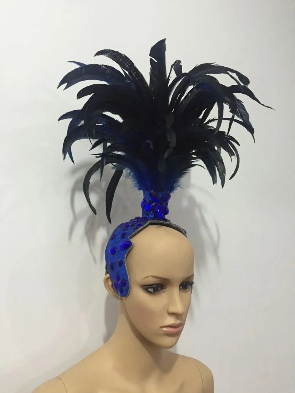 The Stardust Empress – Deluxe Feathered Samba & Carnival Crown