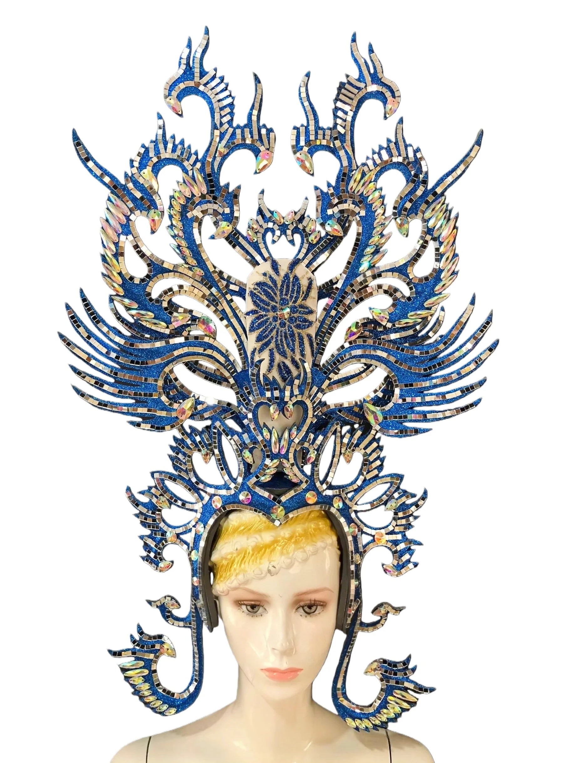 Brazil Rio Spanish Cuba Santiago Havana Venice Dionysia carnival Float Mask dress masque ball costume samba Golden Crown