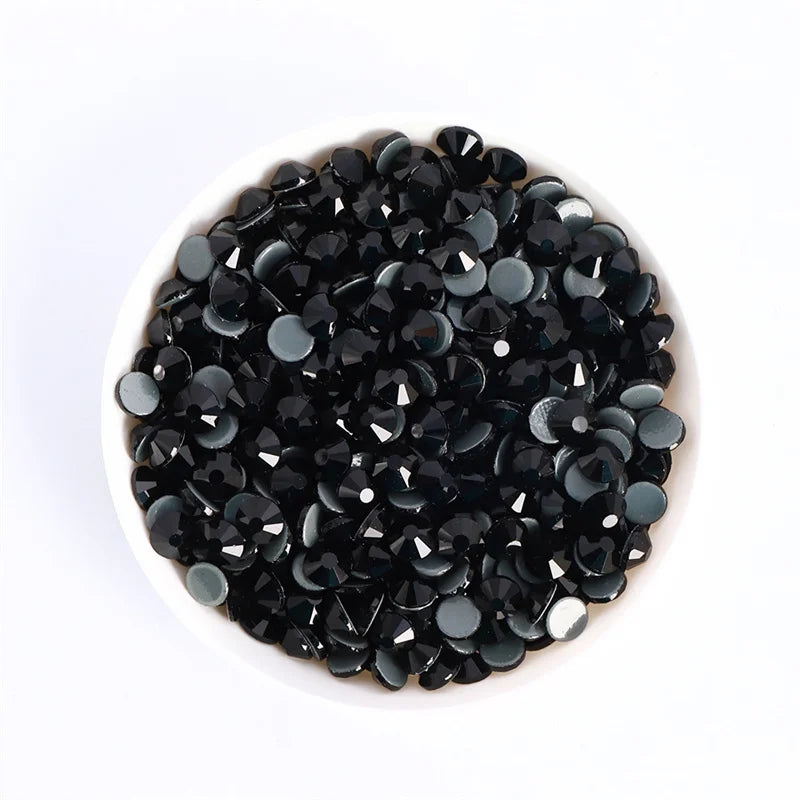 Glass Crystal Hot-Fix Rhinestones Flatback Strass Stones SS6-SS30 Bulk Pack