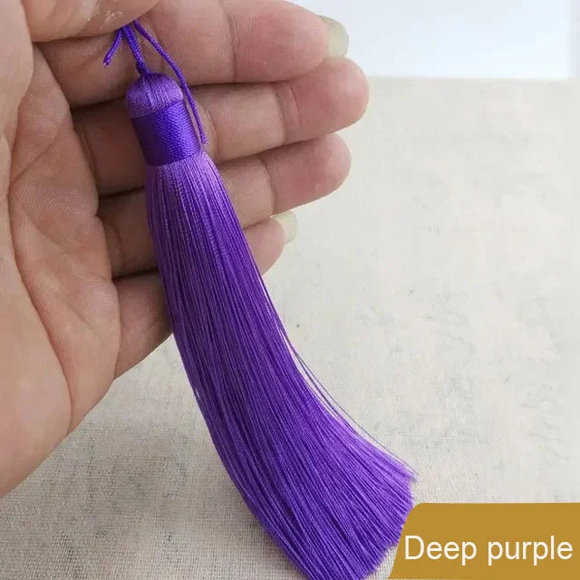 12cm Polyester Silk Tassel Fringe Trim DIY Sewing Accessories