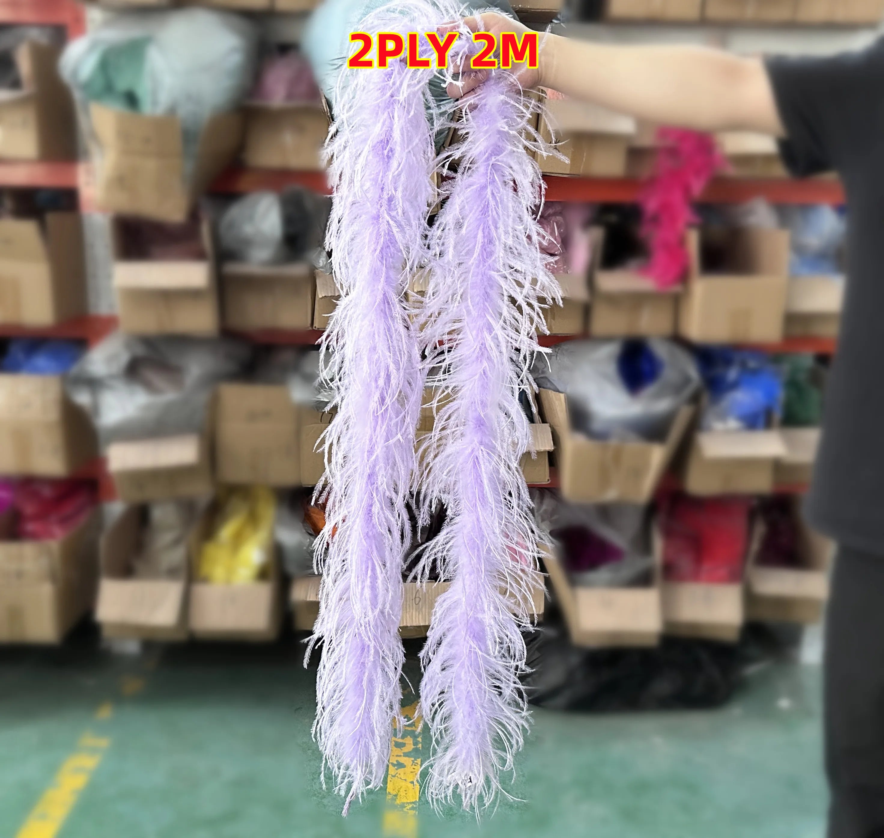 Multi-Ply Ostrich Feather Scarf Boa (2 Meters)