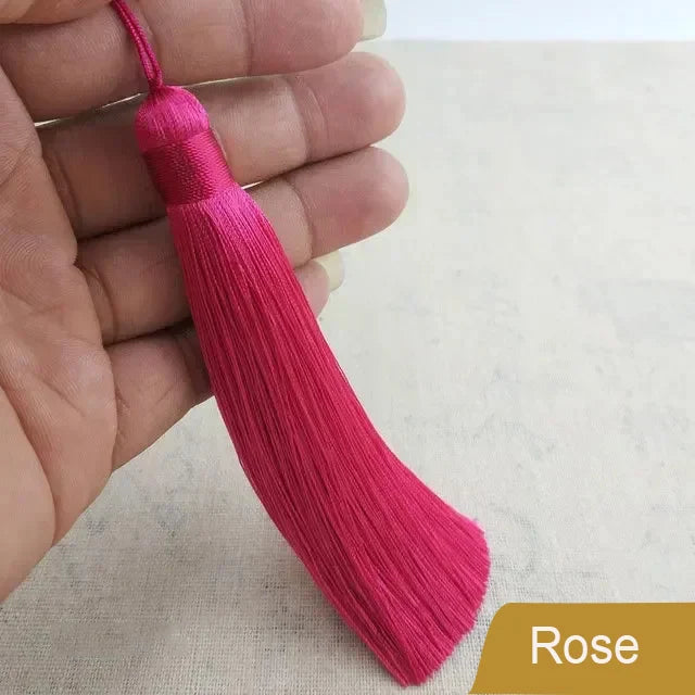 12cm Polyester Silk Tassel Fringe Trim DIY Sewing Accessories