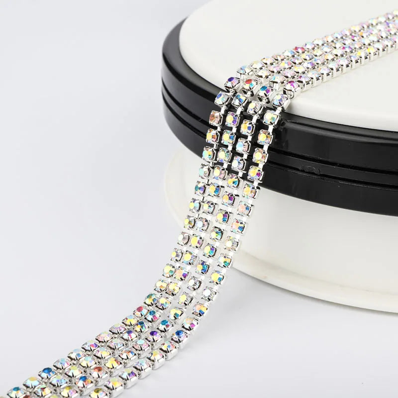 The Stardust Sparkle Chain – Deluxe Crystal Rhinestone Cup Chain Trim