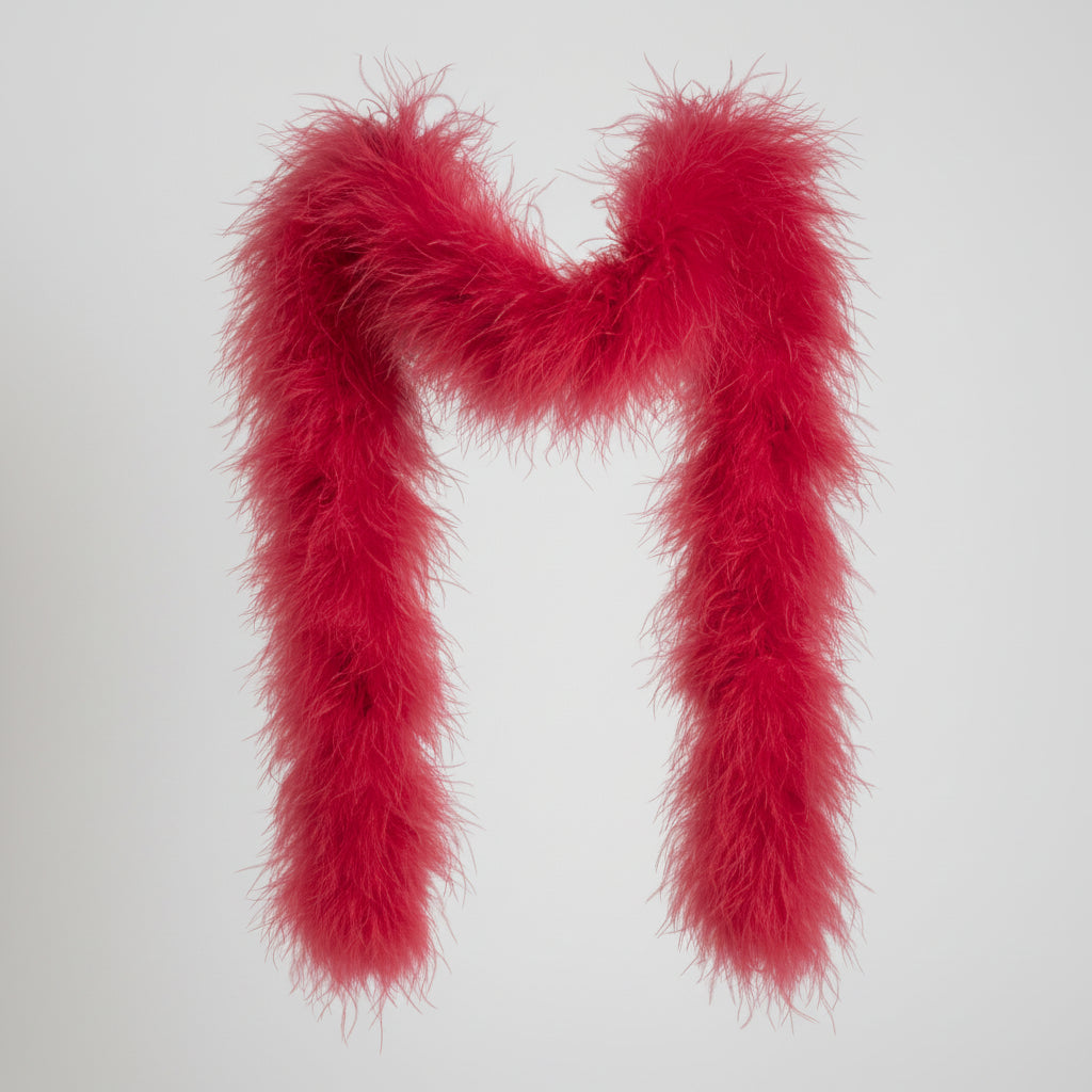 Premium Natural Ostrich Feather Multi-Ply Performance Boa
