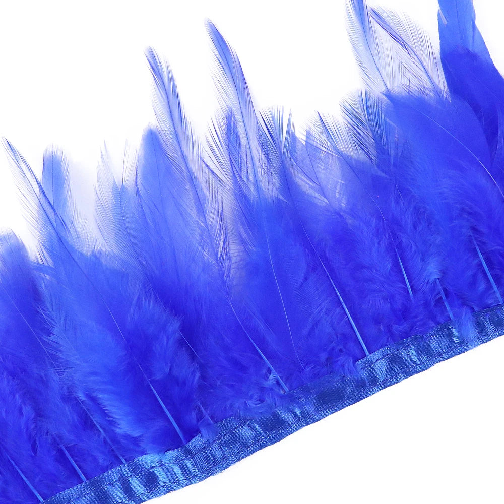 Rooster Feathers Trim Fringe Chicken Feather Strip
