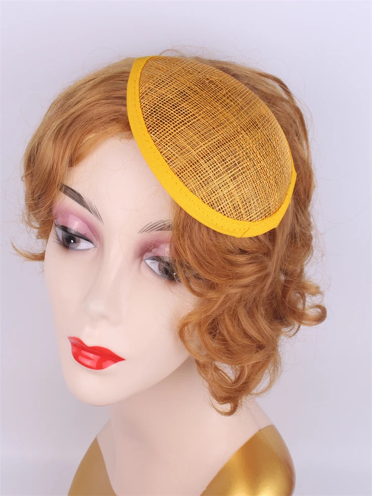 13cm Round & Teardrop Sinamay Fascinator Base DIY Millinery Headpiece Mold