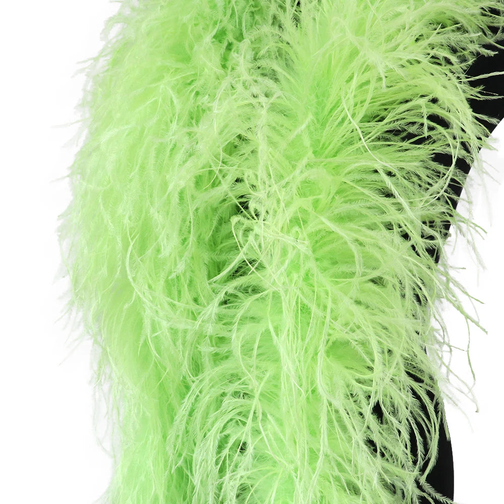 Premium Natural Ostrich Feather Multi-Ply Performance Boa