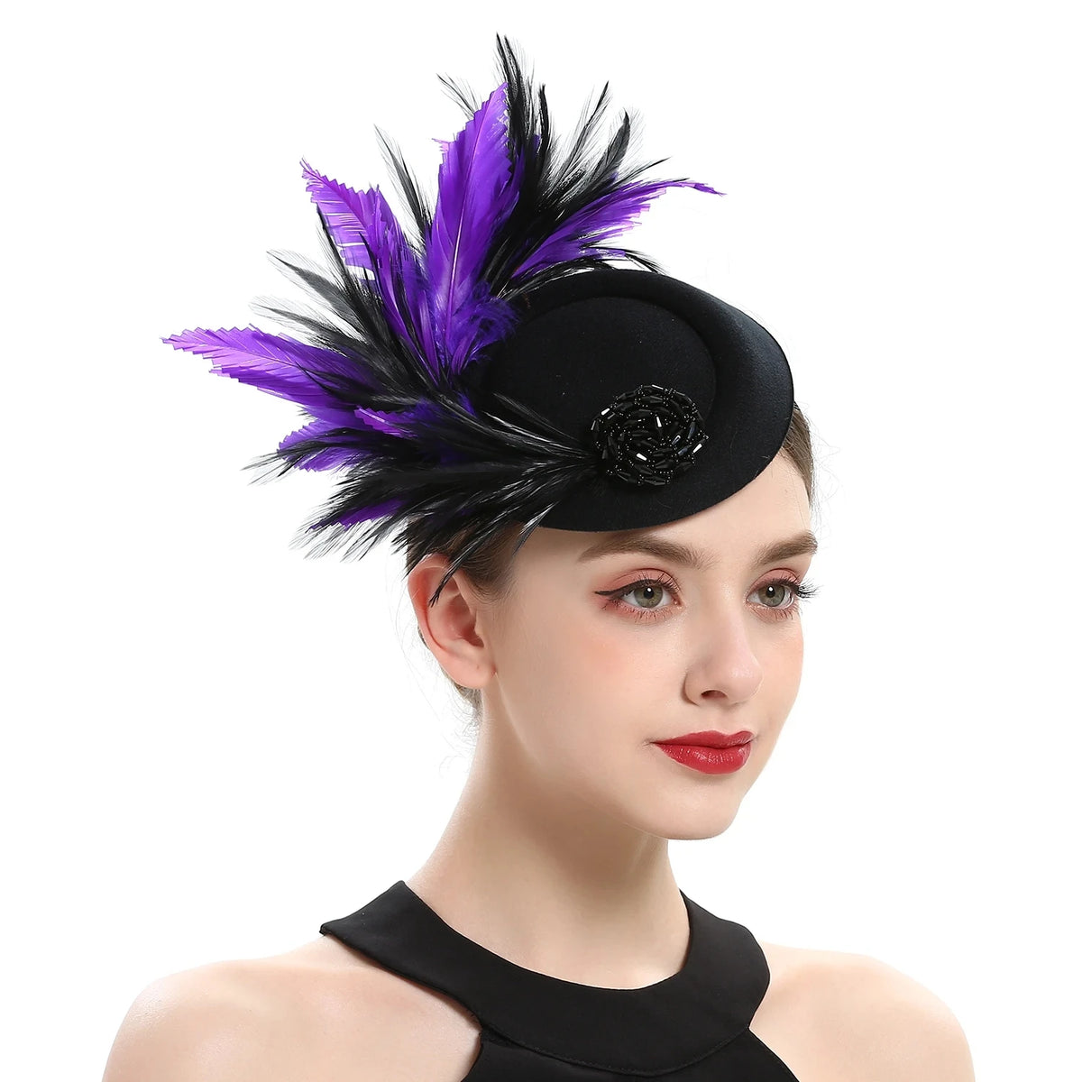 Feather Pillbox Fascinator Headband