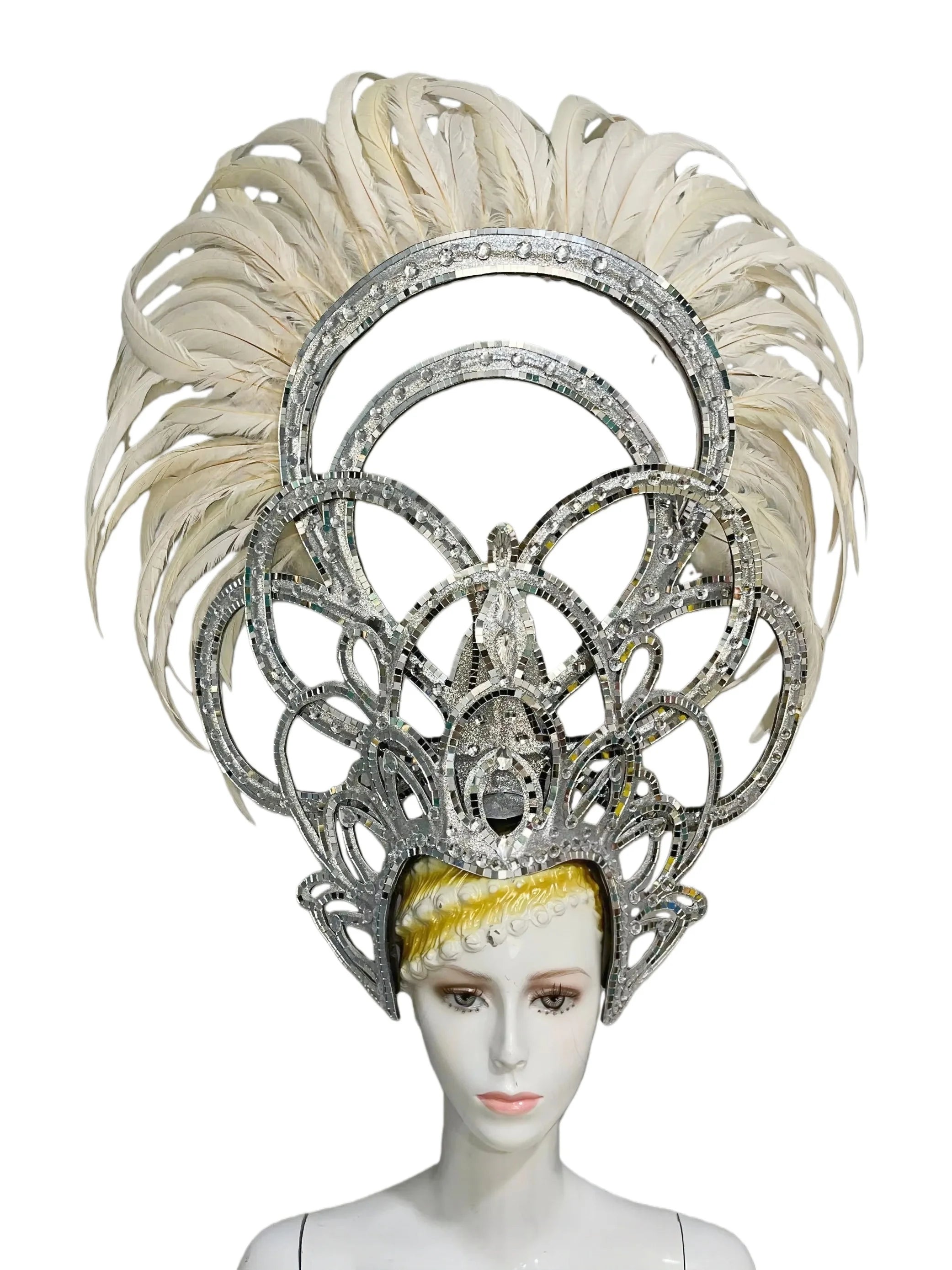 The Stardust Luminary Crown – Lavender & Multi-Tone Samba Carnival Headdress
