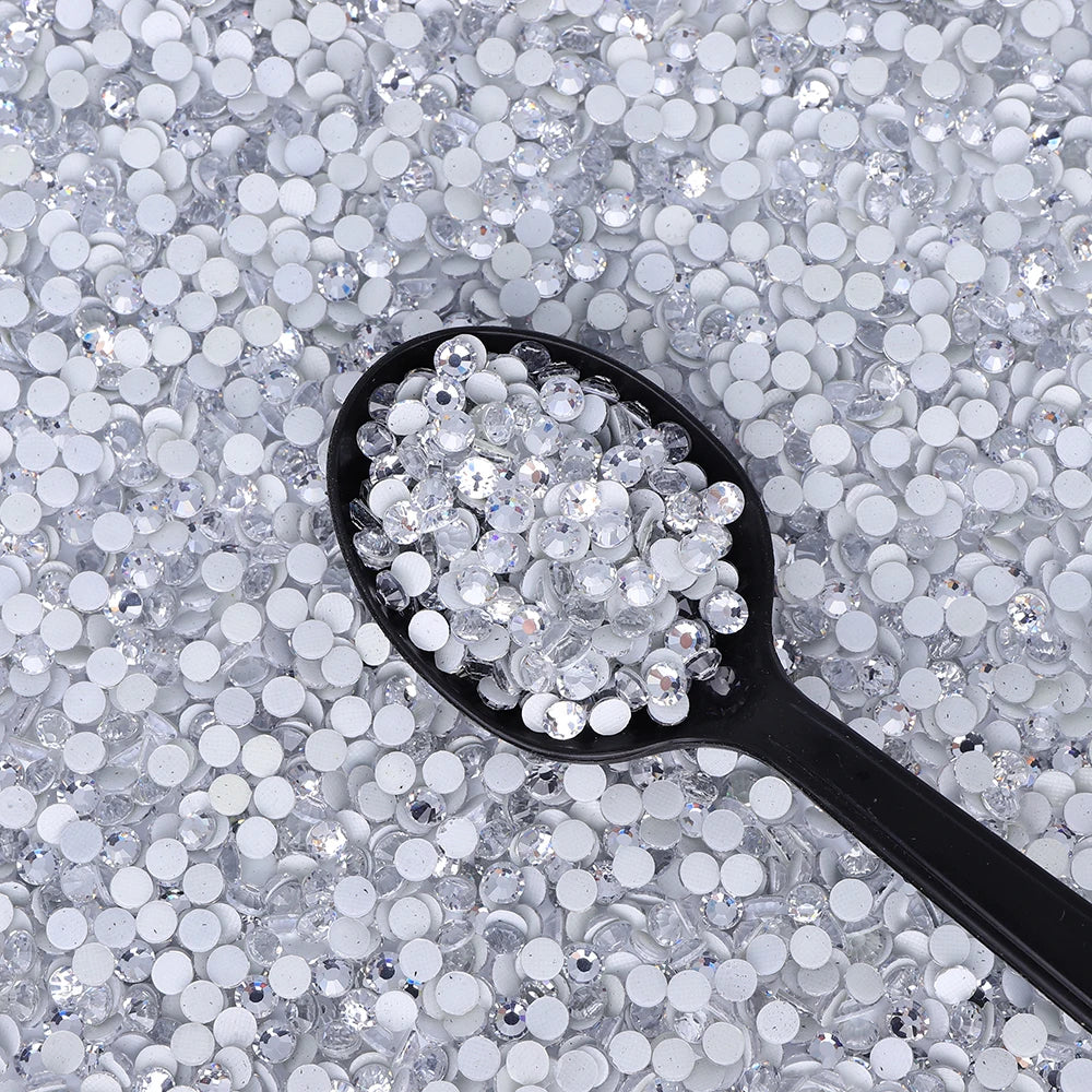 Glass Crystal Hot-Fix Rhinestones Flatback Strass Stones SS6-SS30 Bulk Pack