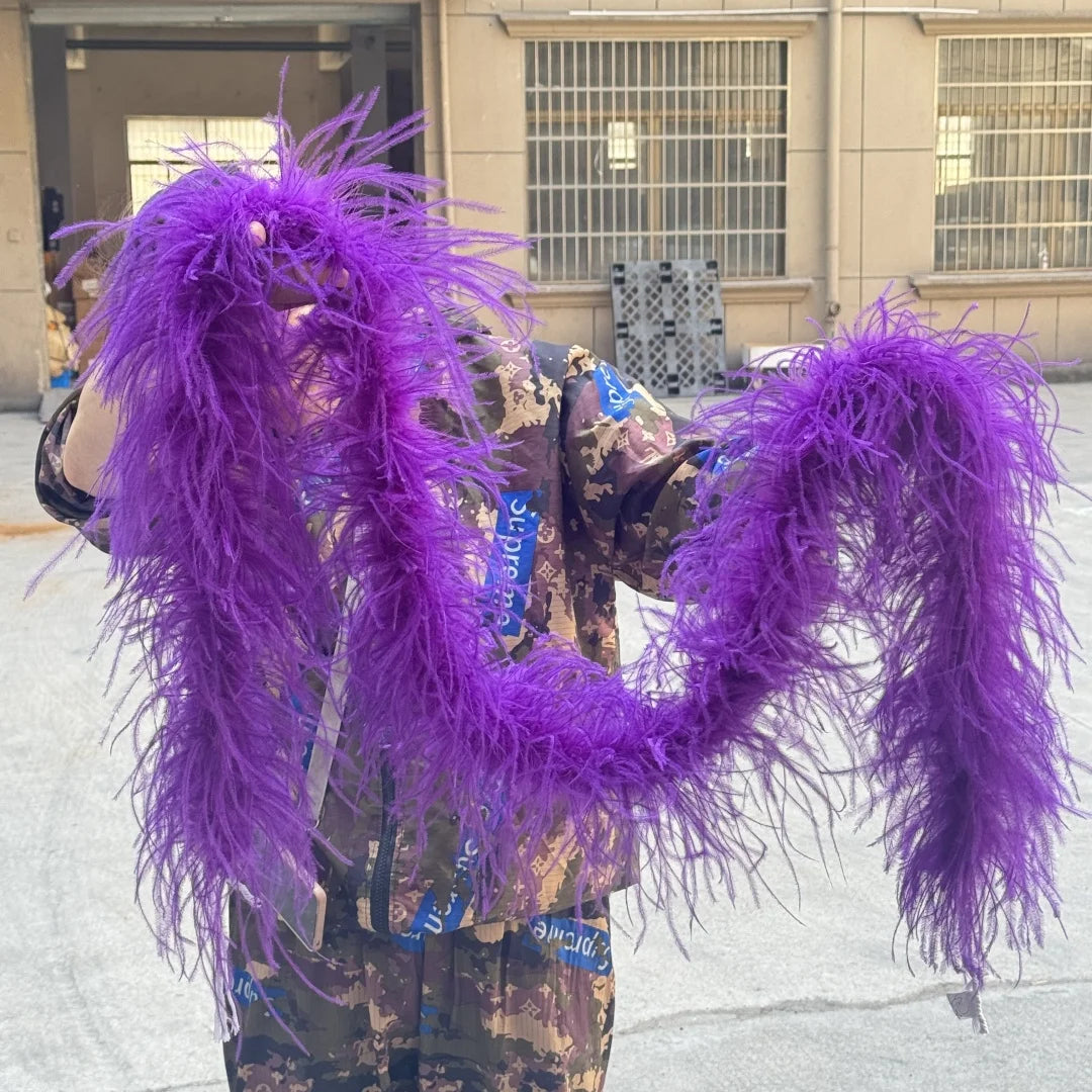 2M 1-20ply Fluffy Ostrich Feather Boa