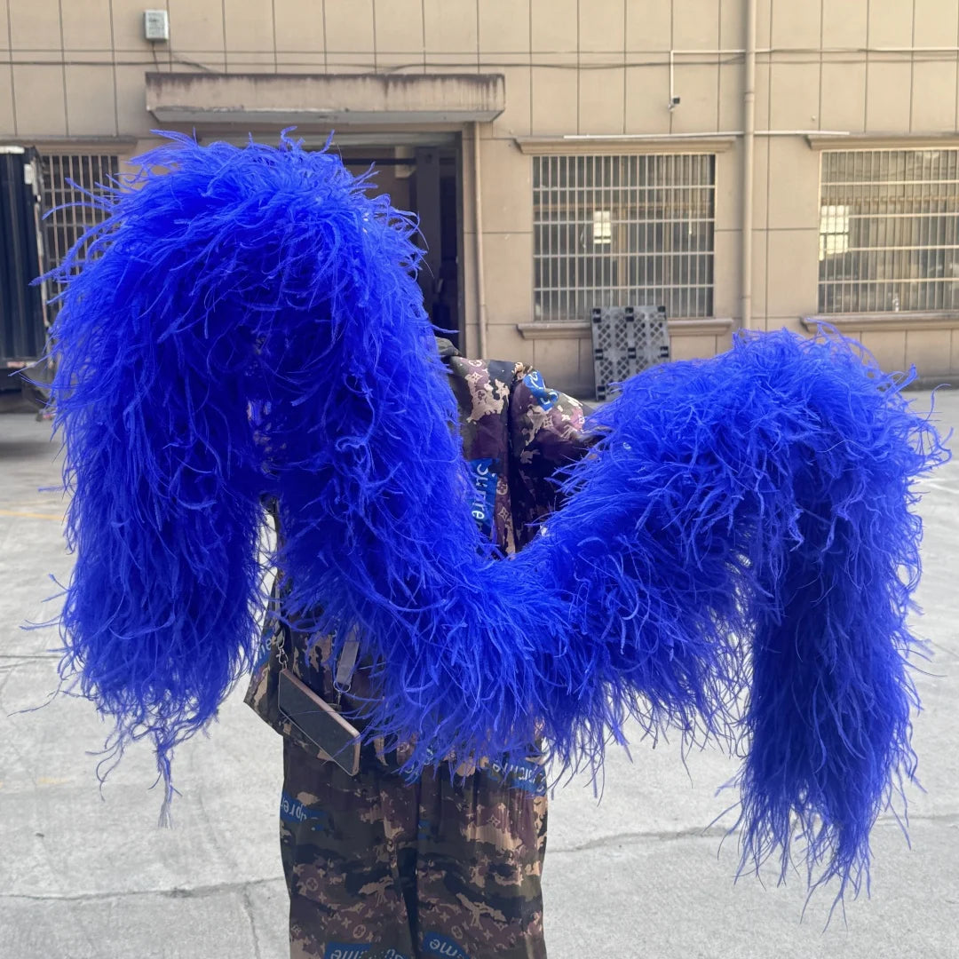 2M 1-20ply Fluffy Ostrich Feather Boa