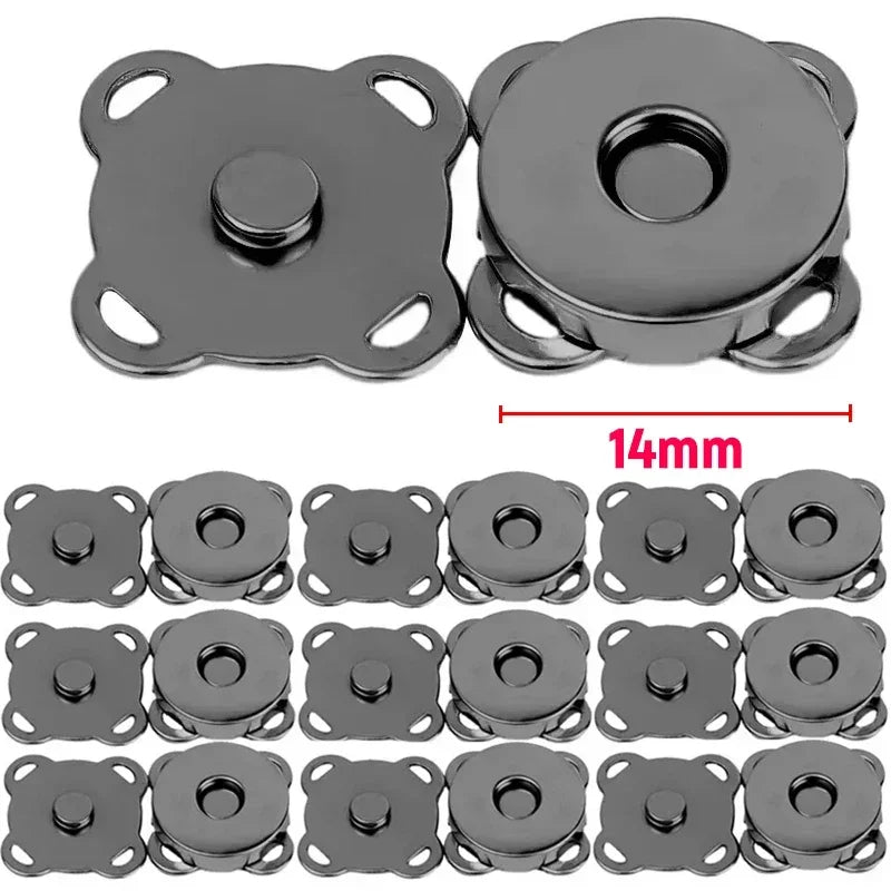 Magnetic Snap Fastener Clasps & Buttons for Bags, Purses & DIY Crafts