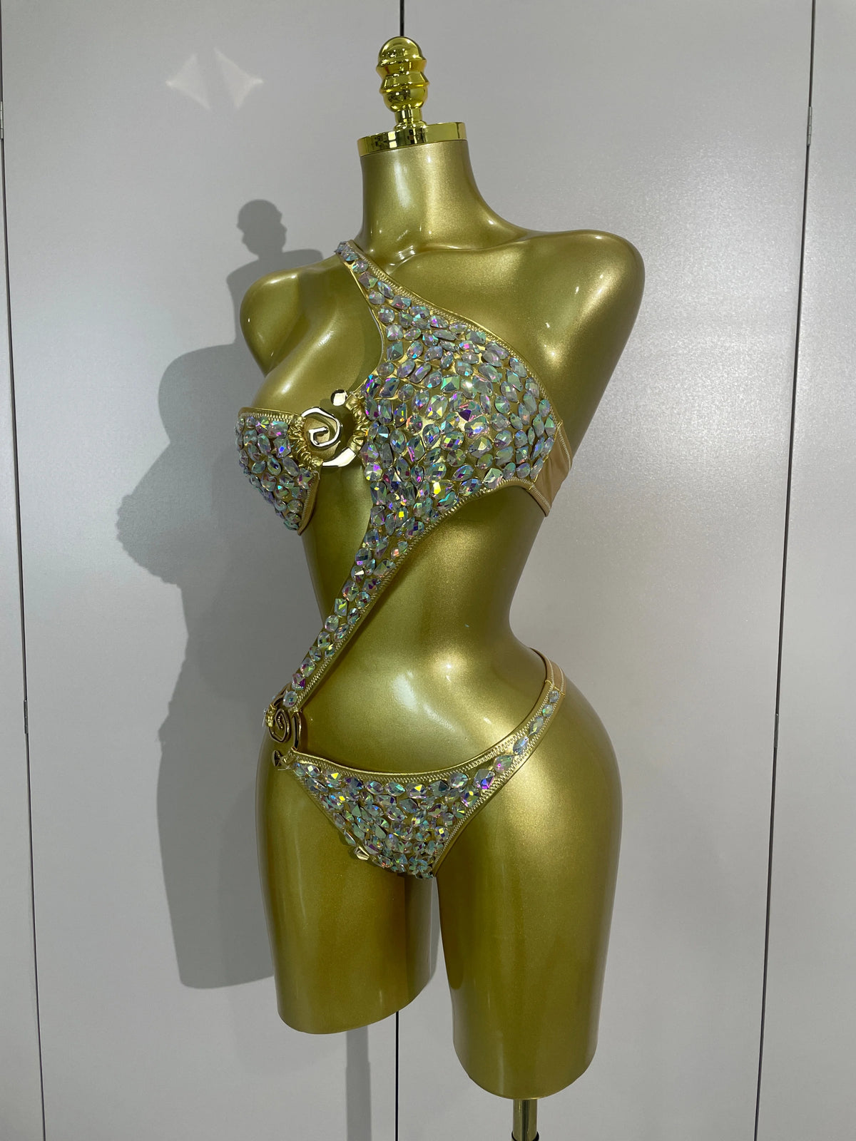 Gold Crystal Performance Bodysuit