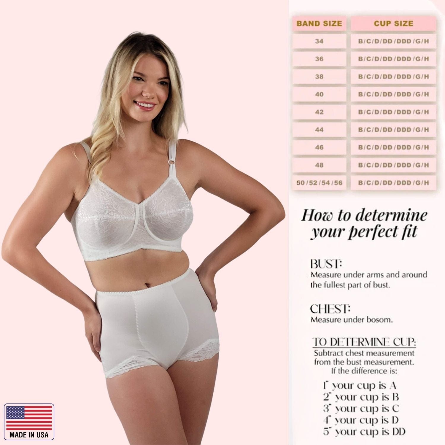 Style 2101 | Expandable Cup Wireless Shaper Bra - White