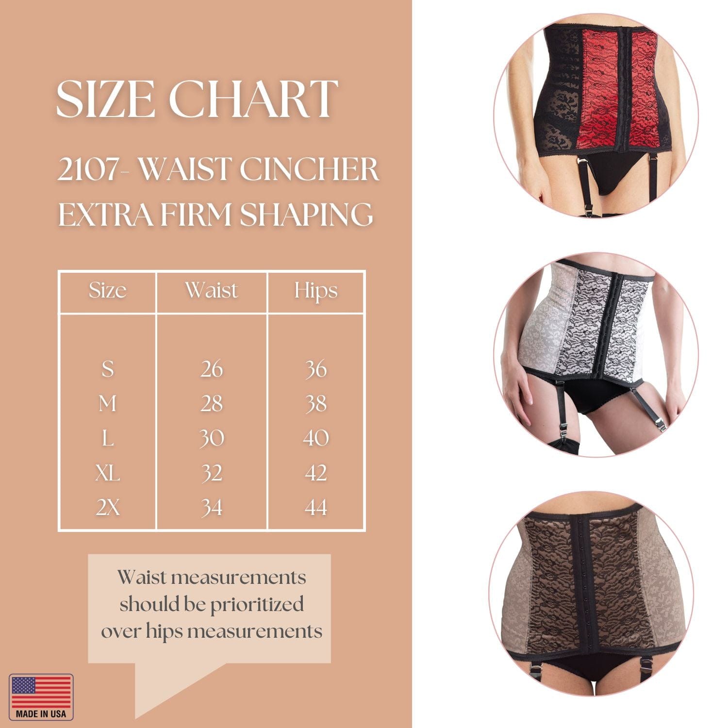 Style 2107 | Waist Trainer / Cincher Extra Firm Shaping