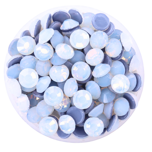 White Opal  Hot-fix Rhinestone Probag | CrystAX**