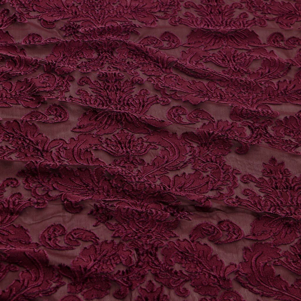 Versailles Burn Out Stretch Velvet Fabric | Blue Moon Fabrics