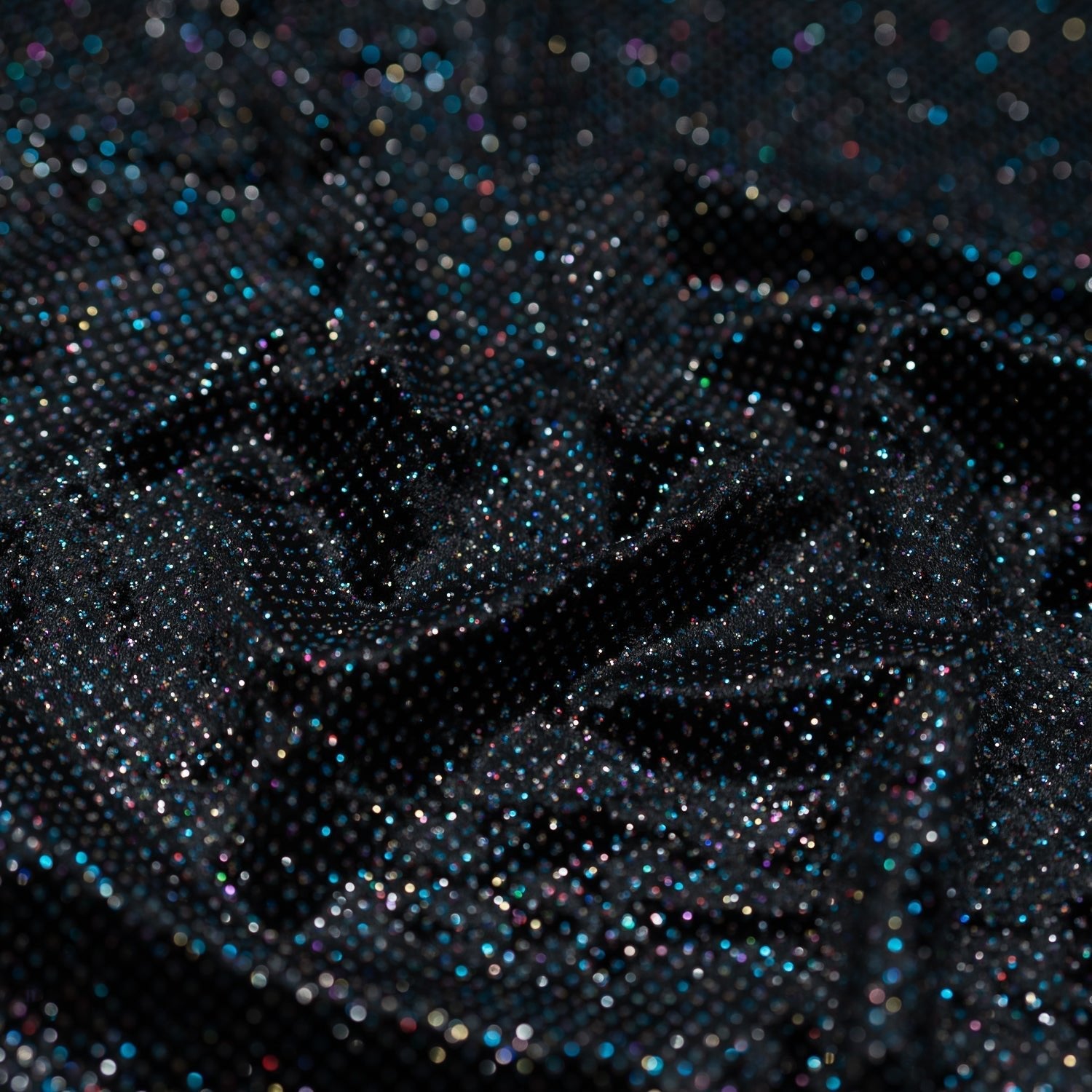 Vivian Glitter Printed Stretch Velvet Fabric | Blue Moon Fabrics