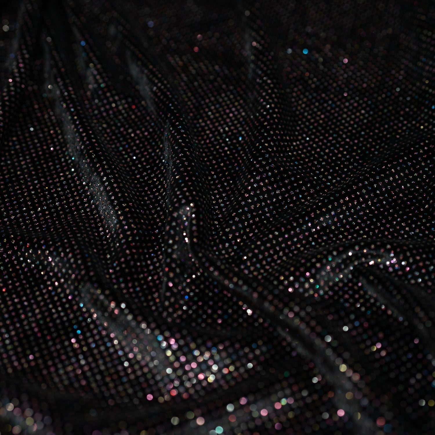 Vivian Glitter Printed Stretch Velvet Fabric | Blue Moon Fabrics