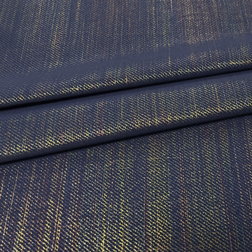Denim Dream Rainbow Foiled Spandex Fabric | Blue Moon Fabric