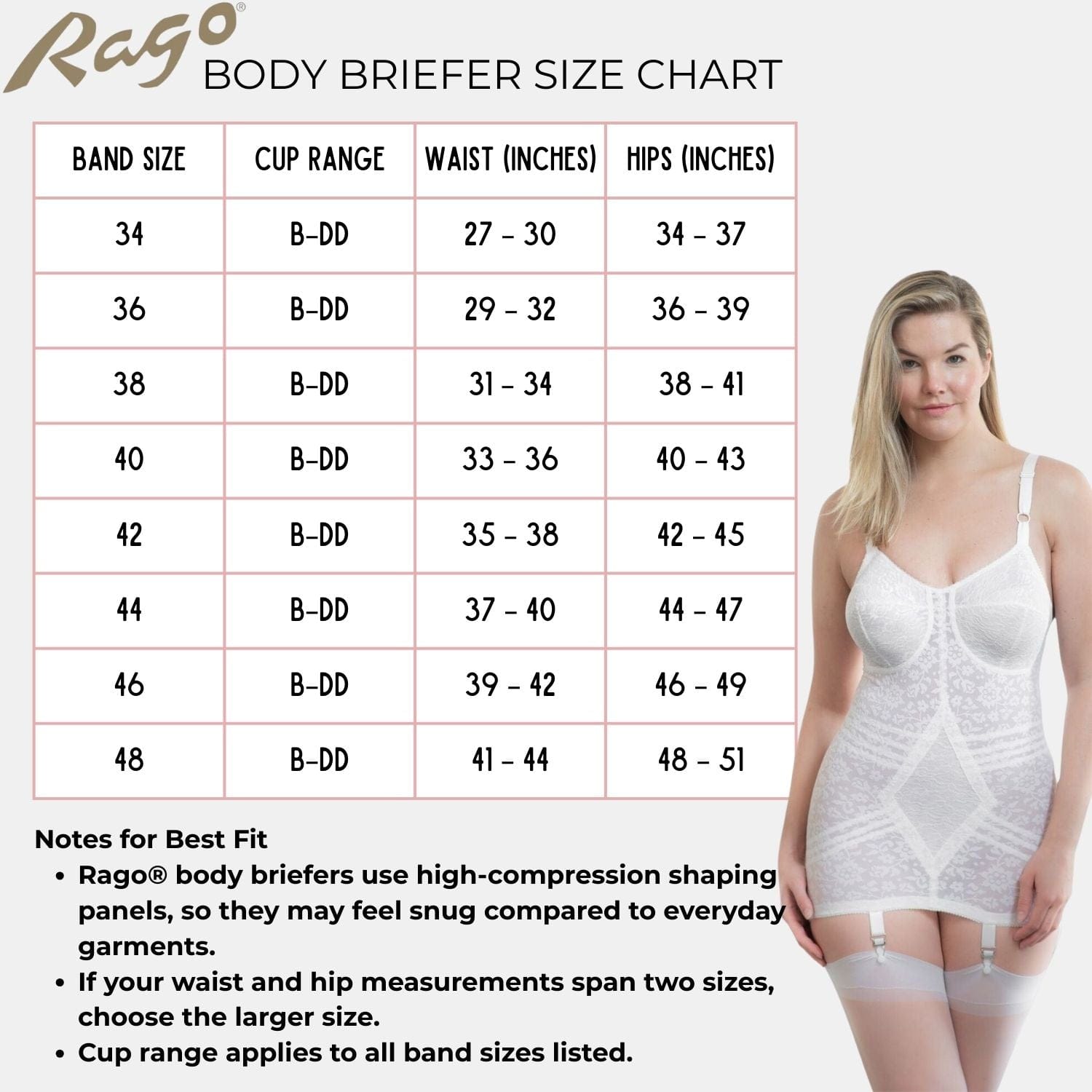Style 9357 | Body Briefer Extra Firm Shaping  - White