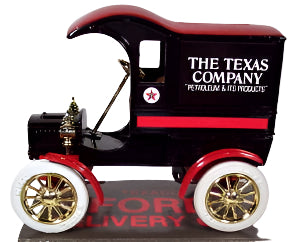 Model truck with 'The Texas Company' branding on a gray background
