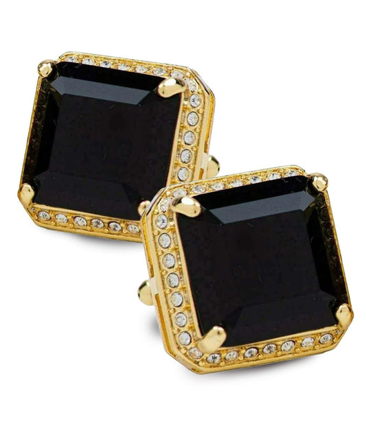 Vittorio Vico Large Big Square Crystal Colorstone Cufflinks: CL 70XX Series