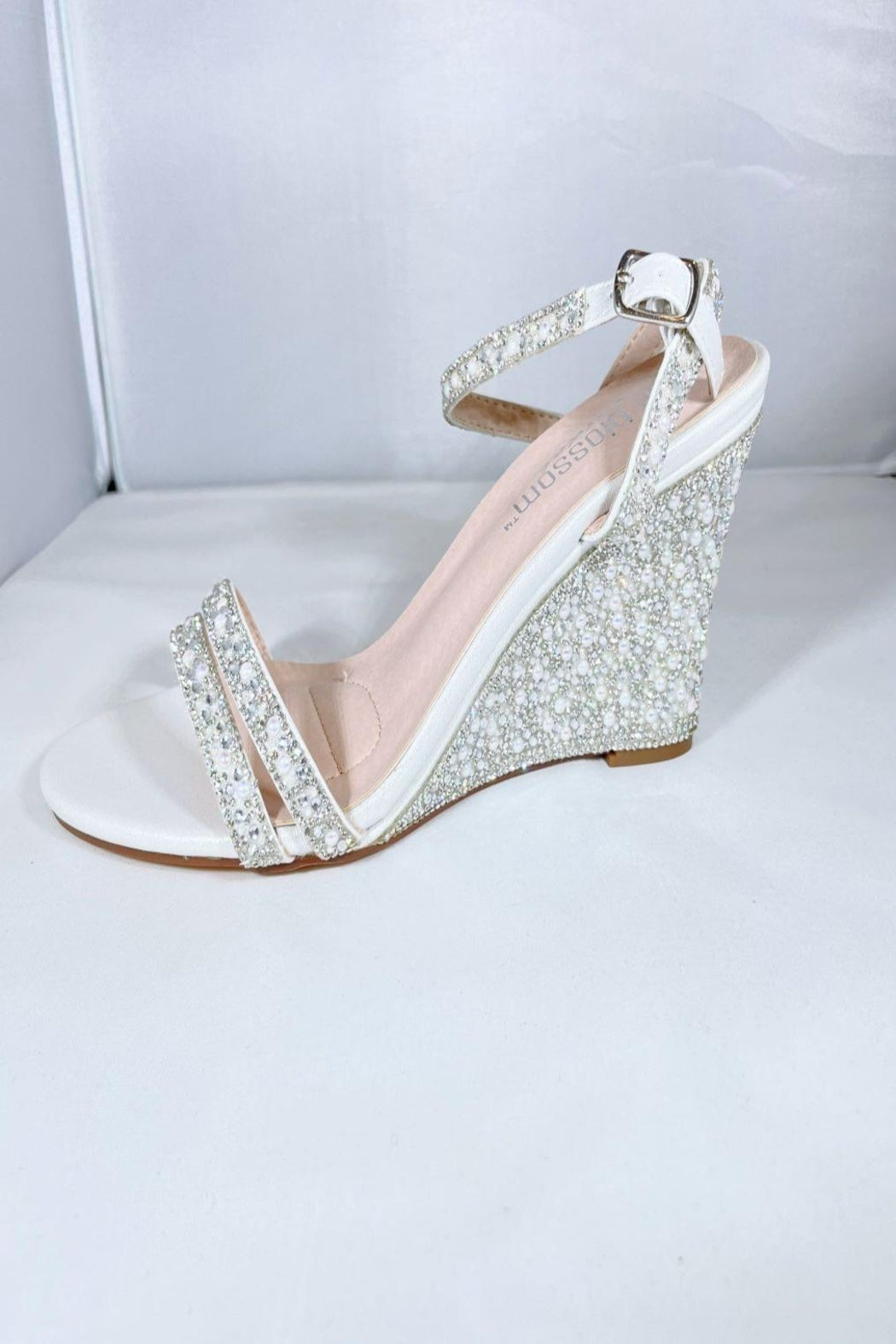 Pearl&Rhinestone Wedge