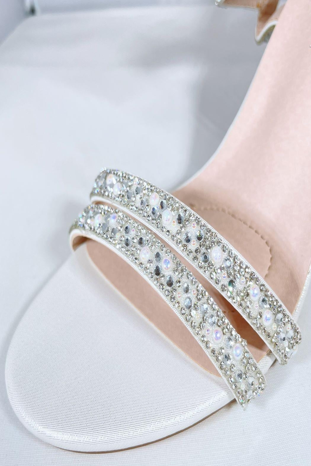 Pearl&Rhinestone Wedge