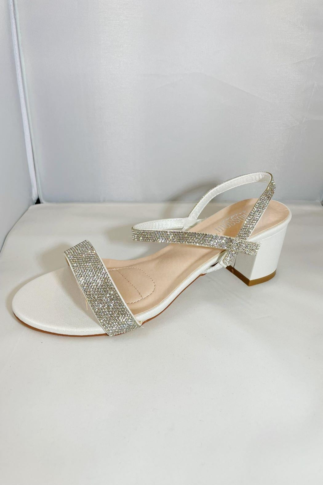 Rhinestone Slip-On Heel