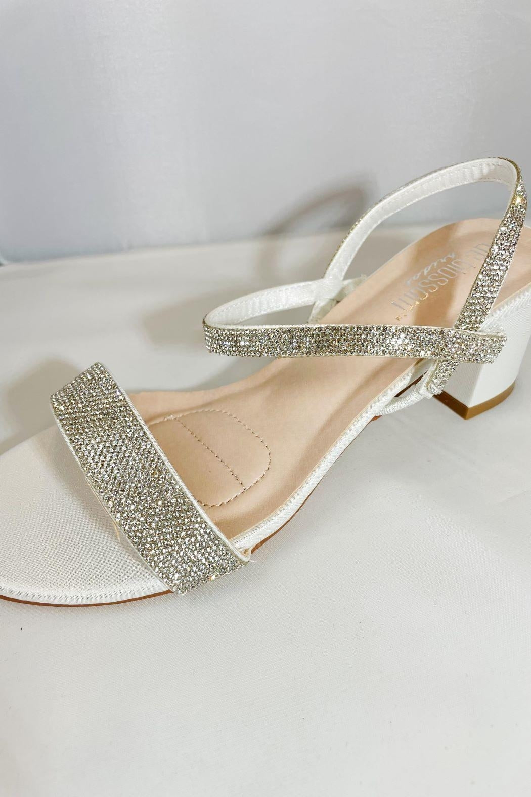 Rhinestone Slip-On Heel