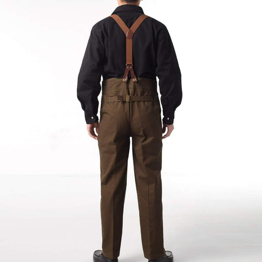 Mens Victorian Pants Cosplay Costume Steampunk Gothic Pants Trousers