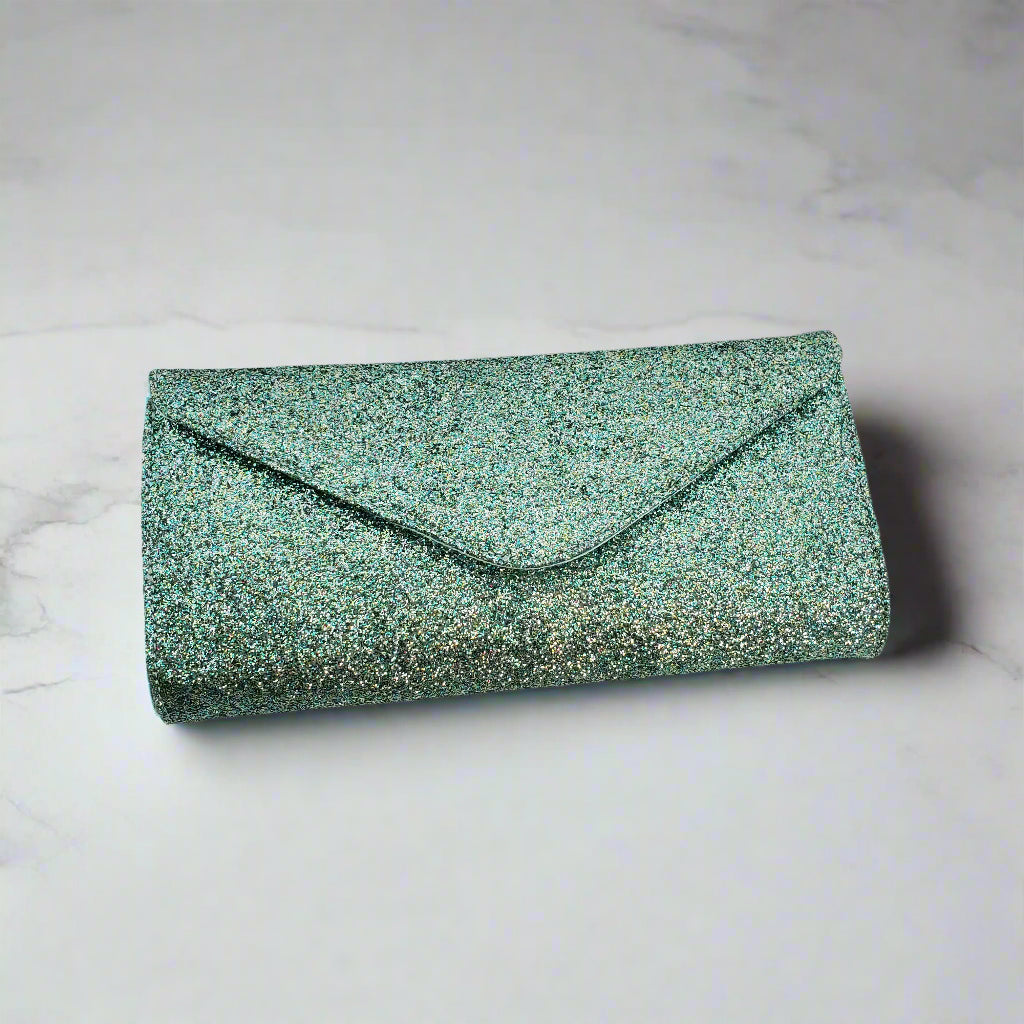 Retro Style Glitter Clutch Purse