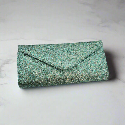 Retro Style Glitter Clutch Purse