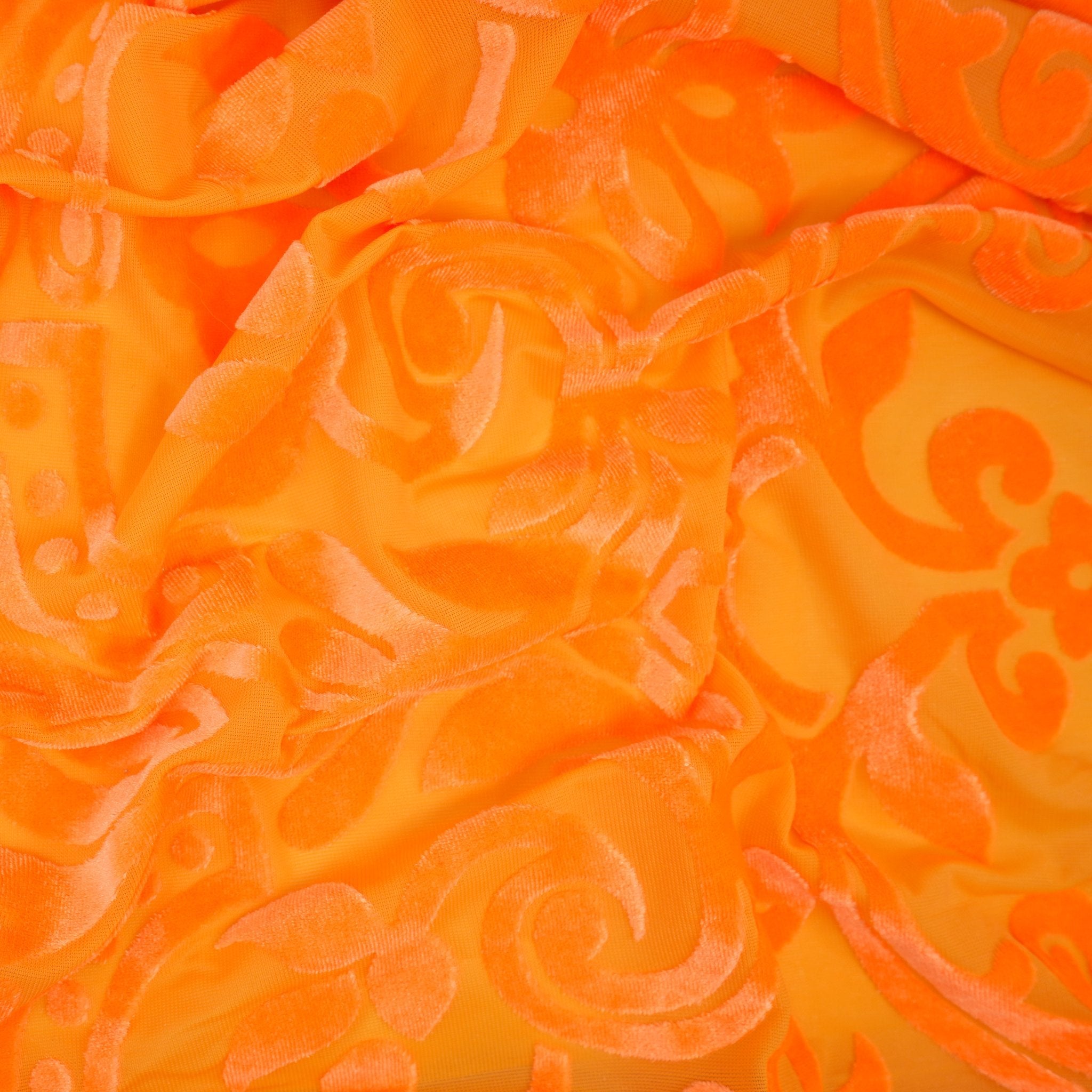 Ice Burnout Stretch Velvet Fabric | Blue Moon Fabrics