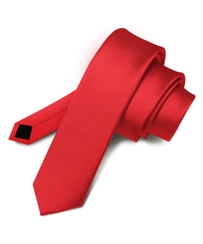 Vittorio Farina Men's Satin Skinny Necktie
