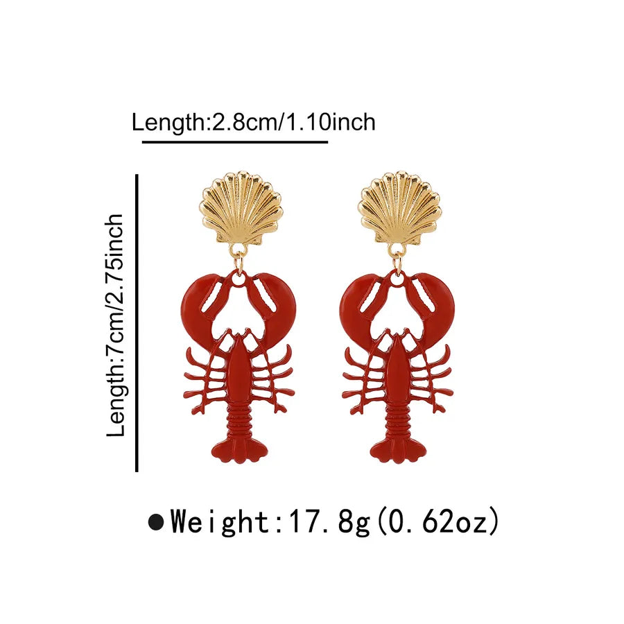 "Shell We Dance?" Lobster Earrings