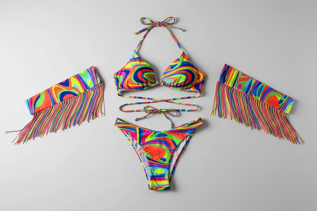 Psychedelic Festival Costume 3PC Set
